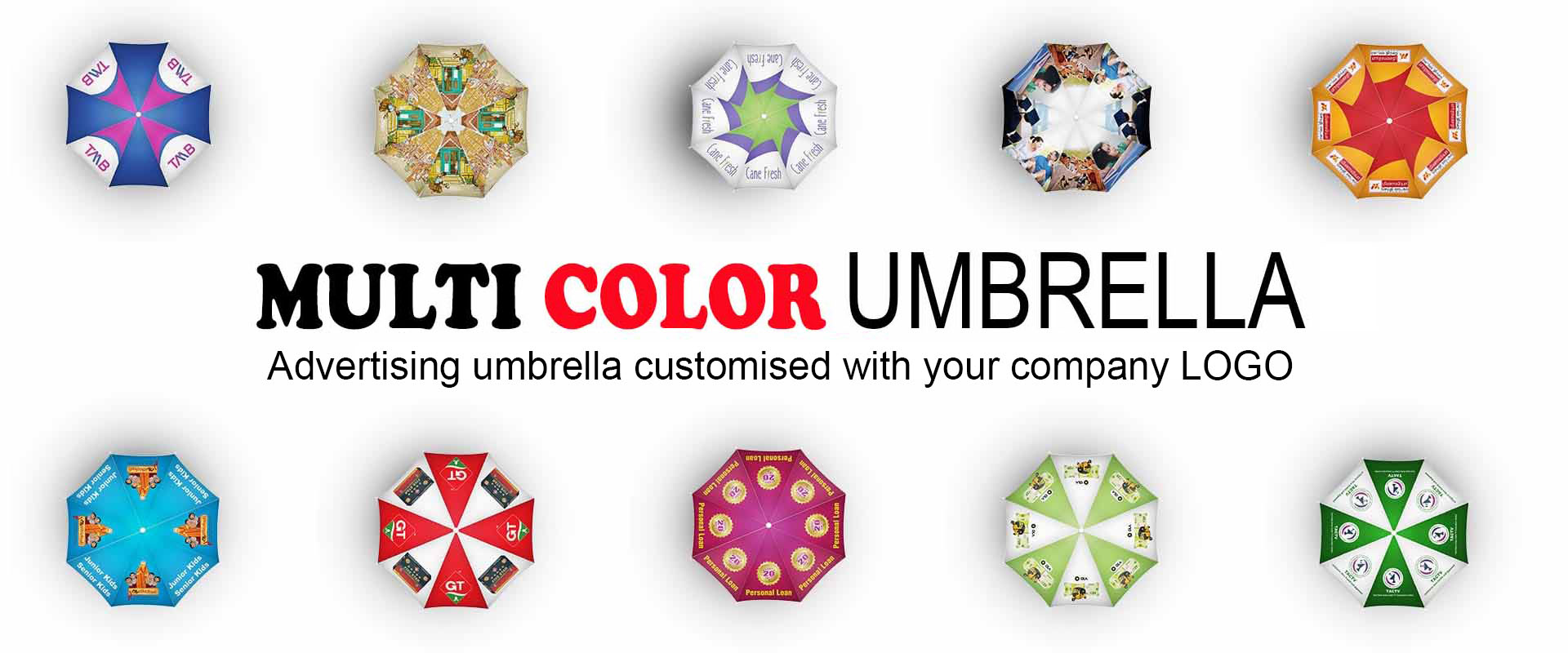 Multi Color Umbrella Printing Services in Chennai