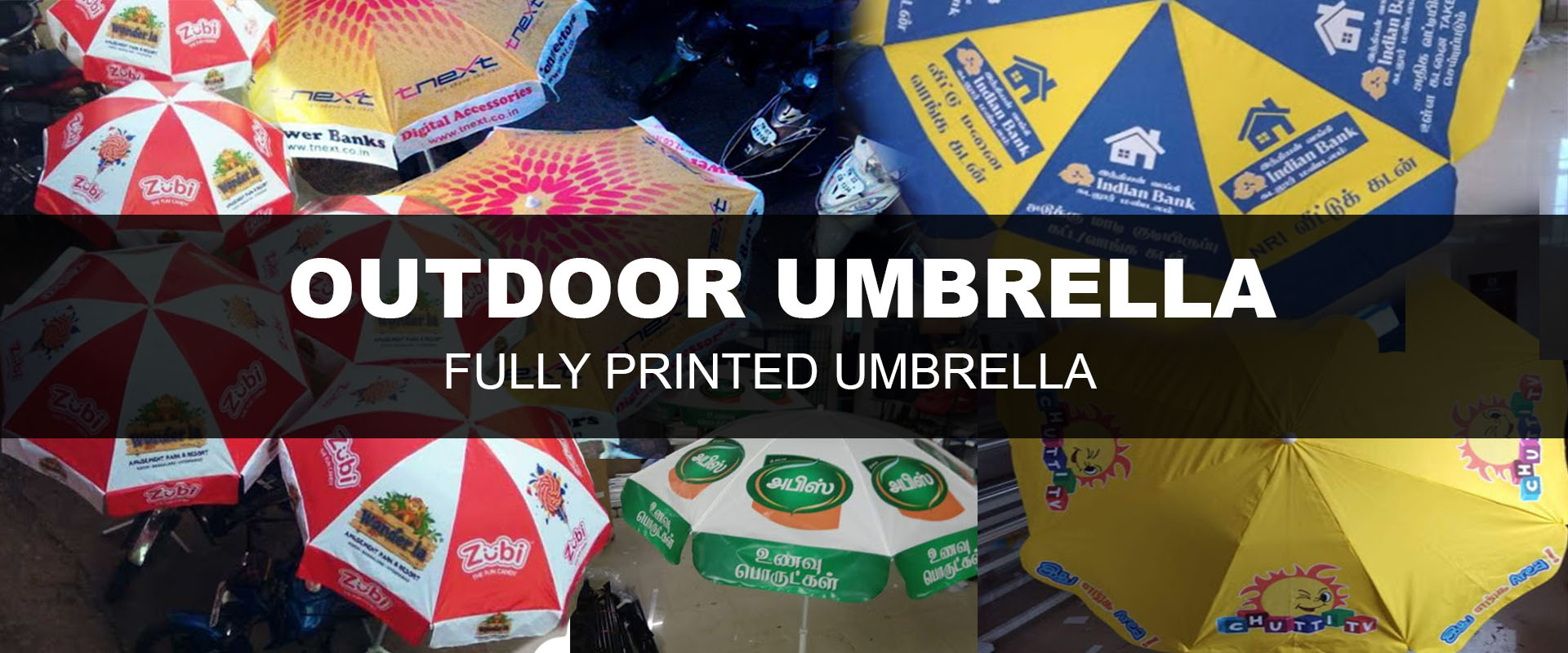 Outdoor Umbrella Printing in Chennai